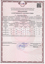Сертификат соответствия пожарной безопасности (страница 2) ТЕРМОБАРЬЕР К2